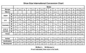 shoe-size-chart -